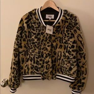 Jack by BB Dakota leopard print jacket L